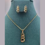 Elegant Gold-Toned Necklace & Earring Sets