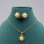 Elegant Gold-Toned Necklace & Earring Sets - Image 2