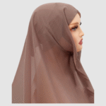 Instant Chiffon Hijab Set 3-in-1 Hijabs Solid Color Woman Scarf with Built-in Magnets and Undercap Head Wraps w - Image 3