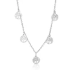 Curved Tree Fashion Simple Stainless Steel Necklace - Image 3