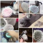 Massage Bath Brush Comfortable Pet Brush Grooming Dog PuppyWashing Cleaning Bath Brush Comb Dog Massage Shower - Image 4