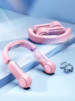 Portable Mini Neck Fan Portable Bladeless Fan USB Rechargeable Leafless Hanging Fans Air Cooler Cooling Wearable Neckband Fans - Image 8