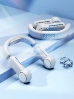 Portable Mini Neck Fan Portable Bladeless Fan USB Rechargeable Leafless Hanging Fans Air Cooler Cooling Wearable Neckband Fans - Image 5