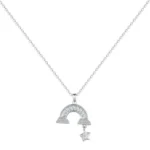 Women's Cute Rainbow Star S925 Sterling Silver Necklace - Image 3